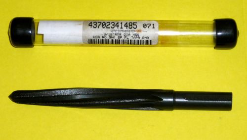 9/16&#034; bridge reamer hss spiral flutes 1/2&#034; straight shank with flats new for sale