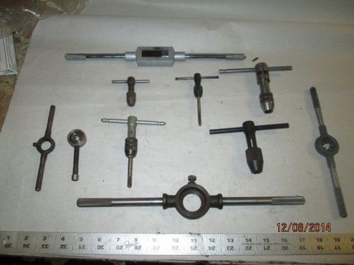 MACHINIST LATHE MILL LARGE Lot of Machinist Tap and Die Wrench es for Tapping