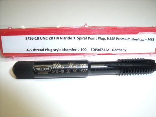 5/16-18 unc 2b h4/h5 nitride spiral point 3 flute hsse  tap – m63 for sale