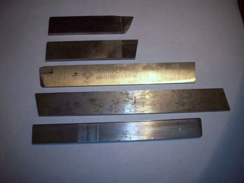 5 - Machinist&#039;s Cut Off Parting Blades (2 -ACME, 1 - Amaloy, 2 unkown)