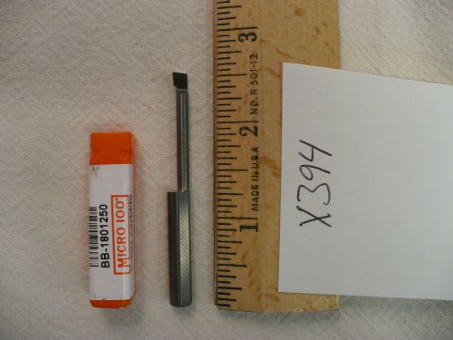 1 NEW MICRO 100 SOLID CARBIDE BORING BAR.   BB-1801250  (X394)