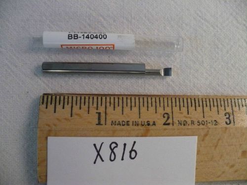1 new micro 100 solid carbide boring bar.   bb-140400  (x816) for sale