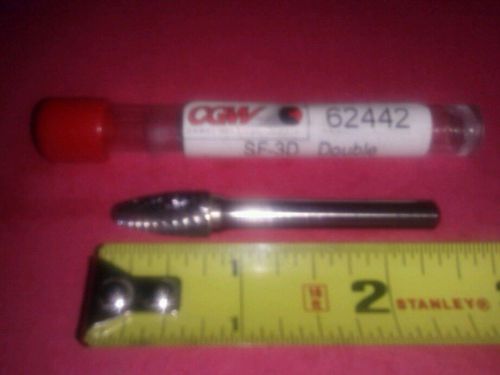 Cgw sf-3d round nose tree carbide rotary burr 1/4&#034; x 3/8&#034; made in usa 62442. for sale