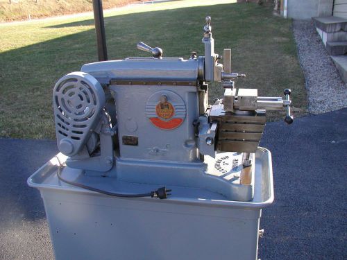 South bend 7&#034; metal shaper on original 3 drawer cabinet w/ vise and tool holders for sale