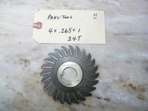 PAHL TOOL - CORNER ROUND SIDE  MILLING CUTTER -USA-24 TEETH- 4 X. 265 X 1