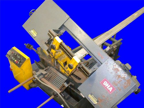 Nice 9&#034; automatic horizontal cut-off saw w/ power feed 9ha 3 phase 220/440v for sale