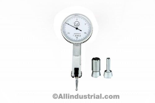 .030&#034; dial test indicator high precision 0.0005&#034; graduation 0-15-0 white face for sale