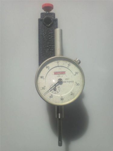 Westhoff dial indicator 400-6 (.001&#034;-1.000&#034;) with magnetic base for sale