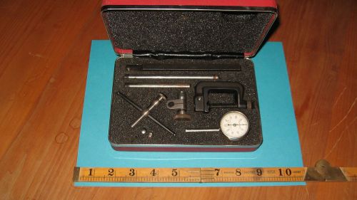 vintage STARRETT No.196 dail indicator set with case and box