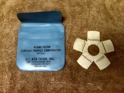 Keane tator surface profile comparator grit g-s for sale