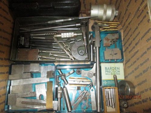 MACHINIST LATHE MILL Lot Machinist Gages Pin Vise Punches Cutters Micrometer Etc