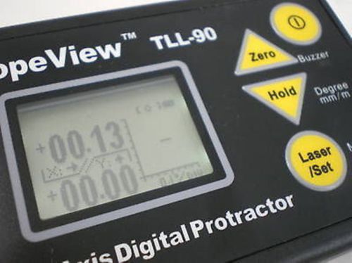 SlopeView TLL-90 Digital Protractor Inclinometer Laser