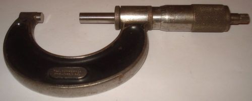 Vintage starrett no. 239l-2 heavy duty micrometer 1-2 in lock nut .001 grads for sale