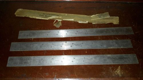 3 starrett 12&#034; shrink rules, no. 370, 375 and 389 for sale