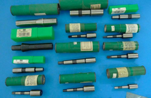 LARGE LOT of 12 NEW JACOBS ARBORS MORSE TAPERS R8 BRIDGEPORT *K