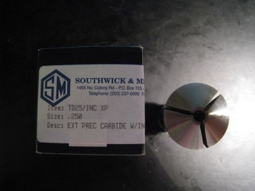 Southwick &amp; Meister TD25 / INC XP 1/4&#034; Extra Precision Carbide W/ Inc Slots