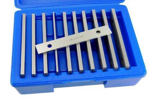 1/8&#034; high precision machinist parallel set .0002 steel 10 pair thin parallels for sale