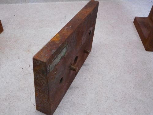 Lathe or Mill Wedge Shape Machinist Block, 8 by 5.25&#034; 1.25 by 13/16&#034; thick