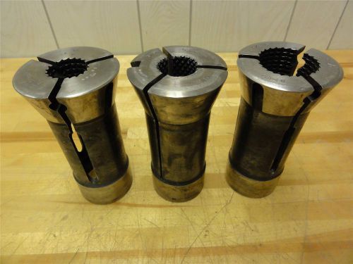 (3) assorted 1-5/8&#034; cone collets, 1-1/16&#034;, 1-5/64&#034;, 1-5/8&#034; lathe grinder id/od for sale