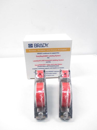 NEW BRADY 2AN97 1-1/8IN WIDTH 90FT LENGTH WHITE ON RED TAPE CARTRIDGE D446606