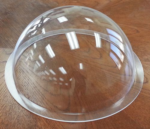 Acrylic Dome / Plastic Hemisphere - Clear - 14&#034; Diameter with 3/4&#034; Flange