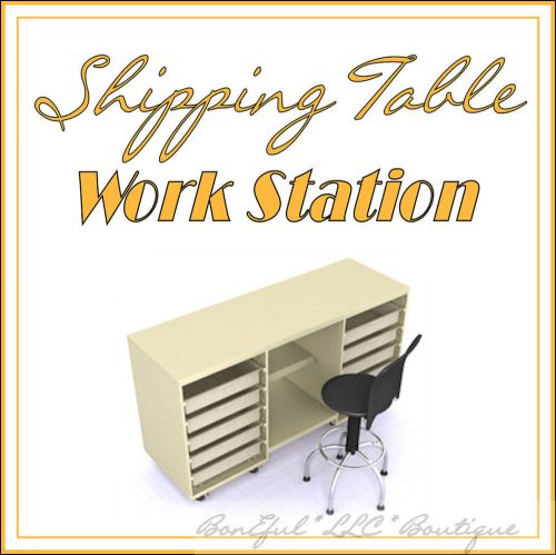 BonEful NEW Sewing Shipping Craft TABLE Sticker Desk Shelf Drawer Ebay Business