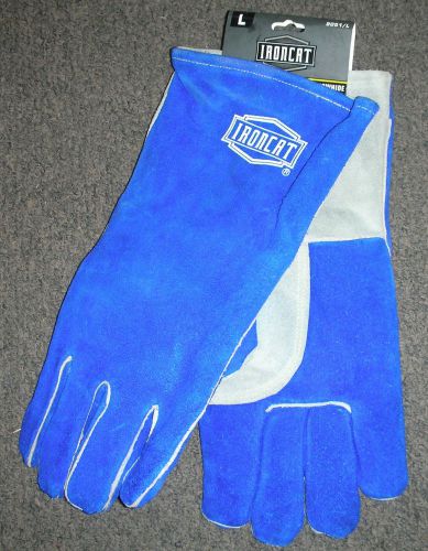 Ironcat Insulated Premium Side Split Cowhide Welding Gloves - 9051 Size Large