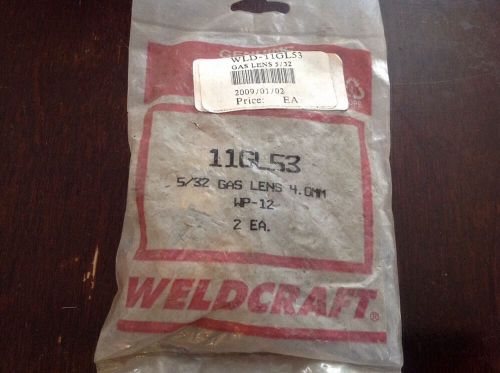 Weldcraft 11gl53 5/32 gas lens 4.0 mm wp-12 (2 each) collet body for sale