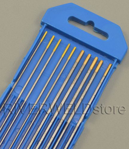 1.5% lanthanated tig welding tungsten electrodes assorted size 1/16&#034;(5)&amp;3/32&#034;(5) for sale
