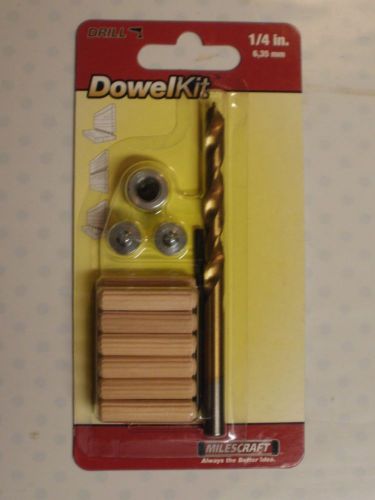 MILESCRAFT #5337  Dowel Kit, 1/4&#034; (6,35mm), Wood Drill Bit