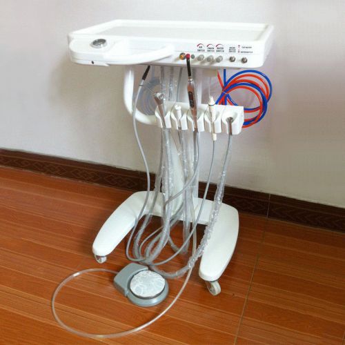 Floor price dental delivery mobile cart + curing light + ultrasonic scaler good for sale