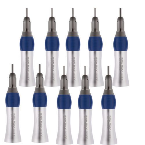 10pcs NSK Style Slow Low Speed Straight Nose Cone Handpiece fit E-type Motor