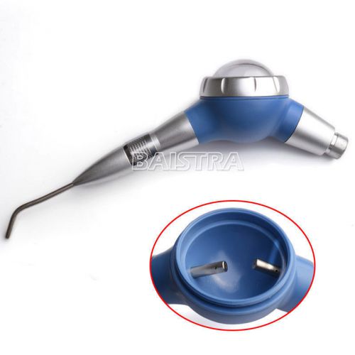 Dental Hygiene Luxury Tooth Jet Air Polisher Prophy Handpiece 2 Hole Color:Blue