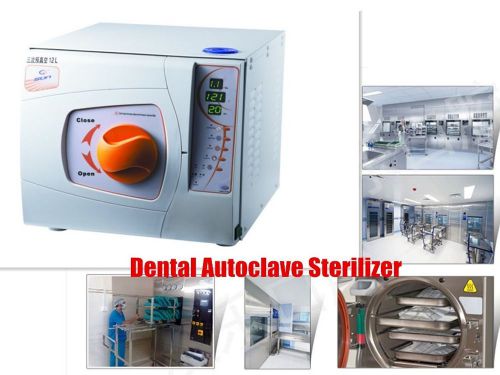 Dentist clinic 12l dental autoclave sterilizer vacuum pressure steam+printer ce for sale