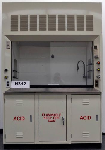 5&#039; bedcolab laboratory fume hood with epoxy counter top and base cabinets (h312) for sale