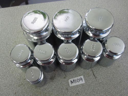 8 General Chrome Calibration Weights for Digital Scales 500g 200g 100g