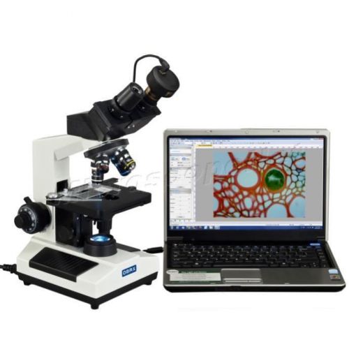 40x-2000x binocular led compound microscope with 2mp digital camera for sale