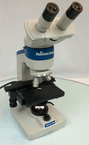 Reichert-Jung 150 Binocular Microscope with 3 objectives (see discription)