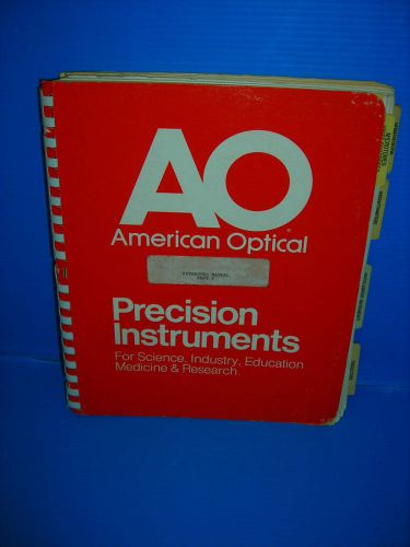 AMERICAN OPTIC PRECISION INSTRUMENTS REFERENCE MANUAL