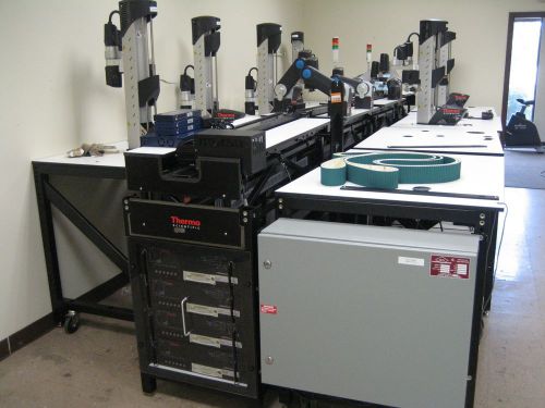 THERMO SCIENTIFIC ROBOTIC MICROPLATE HANDLING SYSTEM 12 ROBOTS WITH CONTROLLERS