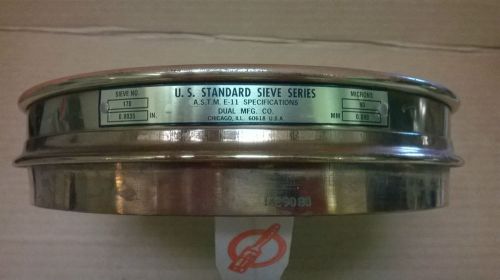 US Standard Sieve 90 Micron Aperture/ #170 Mesh, Brass Frame, Brass Mesh