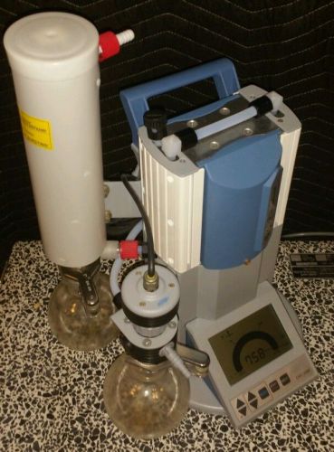 Vacuubrand pc 2001 vario diaphragm vacuum pump w/ cvc 2000 controller &amp; glass for sale