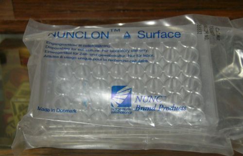 LOT OF 30 NUNC #150687 48- FLAT BOTTOM WELLS CELL CULTURE TREATED STERILE