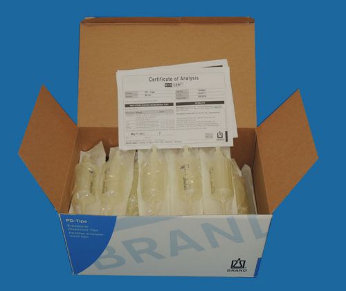 Lot 25 new brandtech 50ml plastic bio-cert pd-tip sterile syringe tip 702696 for sale