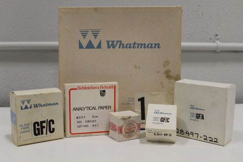 Huge lot of whatman schleicher &amp; schuell gf/c 597 gf/a filter analytical paper for sale