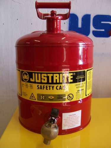 8252 JUSTRITE 7150140 5 GALLON SAFETY CAN