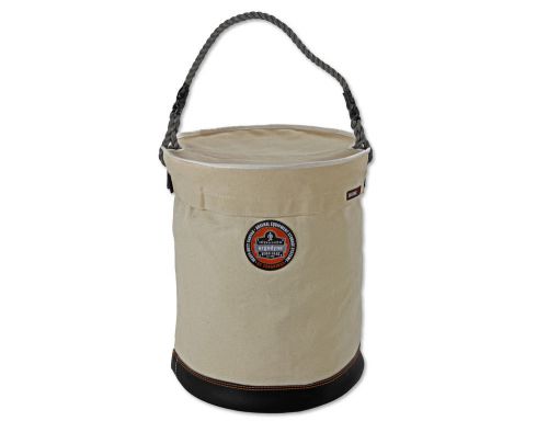 XL Leather Bottom Bucket with Top