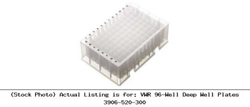 Vwr 96-well deep well plates 3906-520-300 laboratory media for sale