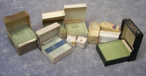 5lbs Vintage Microscope Standard Glass Micro Slides Covers Unused approx 500