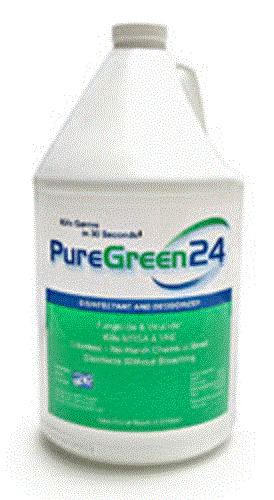 PureGreen24™ Eco-Friendly Disinfect/Deodor/1 Gallon Refill Jug, Kills Staph/MRSA